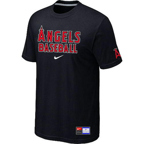 Anaheim Angeles Black Nike Short Sleeve Practice T-Shirt