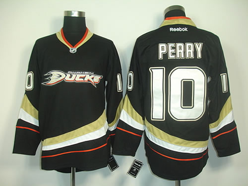 Anaheim Ducks #10 Perry Black Jerseys