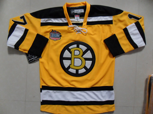 Boston Bruins #17 Lucic Yellow winter classic patch Jerseys