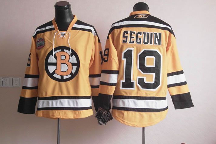 Boston Bruins #19 seguin Yellow CLASSIC Jerseys