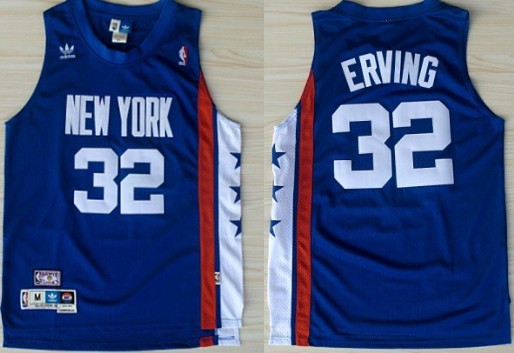 Brooklyn Nets #32 Julius Erving Blue ABA Hardwood Classic Swingman Jerseys