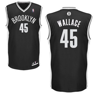 Brooklyn Nets #45 Gerald Wallace Black Swingman Jerseys