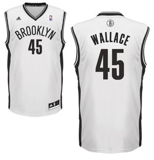 Brooklyn Nets #45 Gerald Wallace White Swingman Jerseys