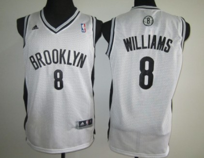 Brooklyn Nets #8 Deron Williams White Swingman Jerseys