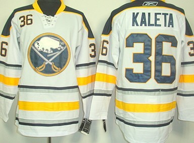 Buffalo Sabres #36 Patrick Kaleta White Third Jerseys