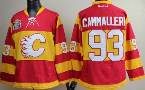 Calgary Flames #93 Michael Cammalleri Red Third Jerseys