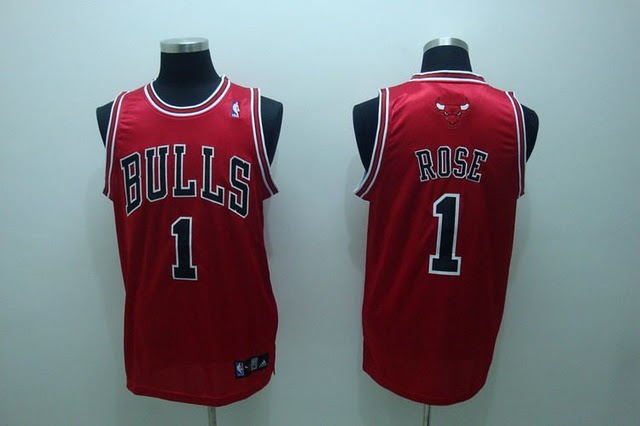 Chicago Bulls #1 Derek Rose red Jerseys
