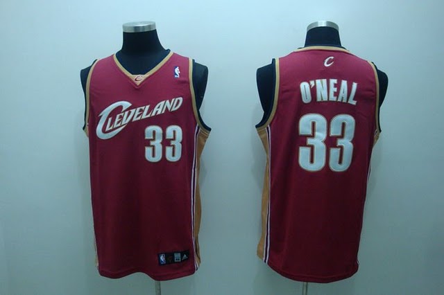 Cleveland Cavaliers #33 Shaquille O's Neal Red Jerseys