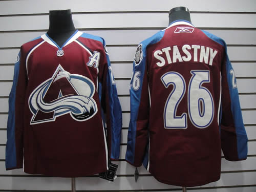 Colorado Avalanche #26 Stastny Red with A patch Jerseys