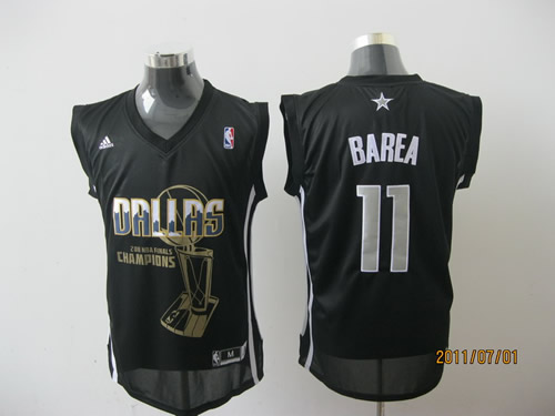 Dallas Mavericks #11 Barea Black Jerseys