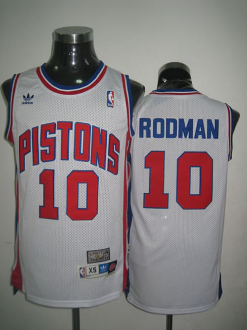 Detroit Pistons #10 Rodman White Jerseys