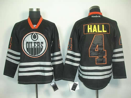 Edmonton Oilers #4 Hall black ice Jerseys