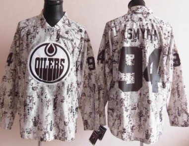 Edmonton Oilers #94 Ryan Smyth White Camo Jerseys