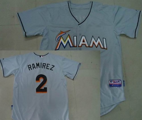 Florida Marlins #2 Hanley Ramirez 2012 New Gray Jerseys