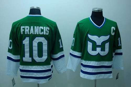 Hartford Whalers #10 Ron Francis Green Classic Throwback Jerseys