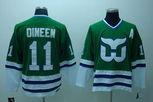 Hartford Whalers #11 Dineen Classic Throwback Jerseys
