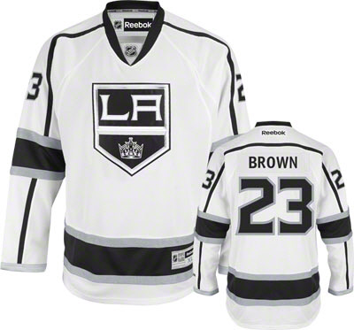 Los Angeles Kings #23 Dustin Brown White Jerseys
