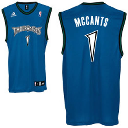 Minnesota Timberwolves #1 R. McCants blue Jerseys