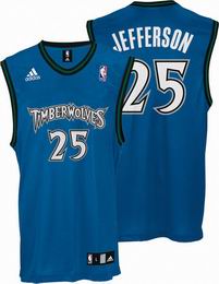 Minnesota Timberwolves #25 Al Jefferson Blue Jerseys
