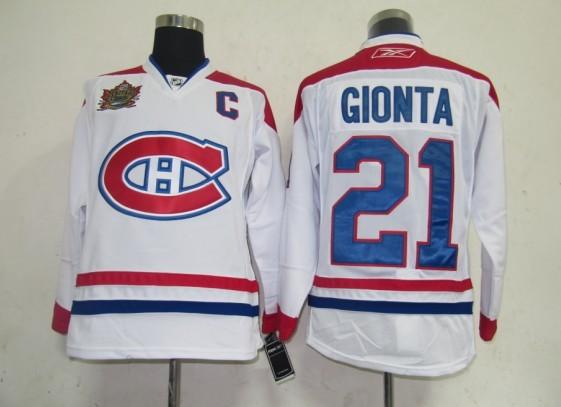 Montreal Canadiens #21 GIONTA White Winter Classic Jerseys