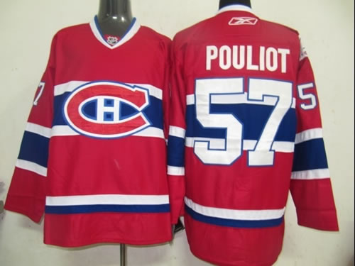 Montreal Canadiens #57 Pouliot Red Jerseys