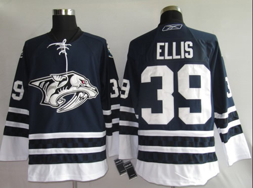 Nashville Predators #39 Ellis Navy Blue Jerseys