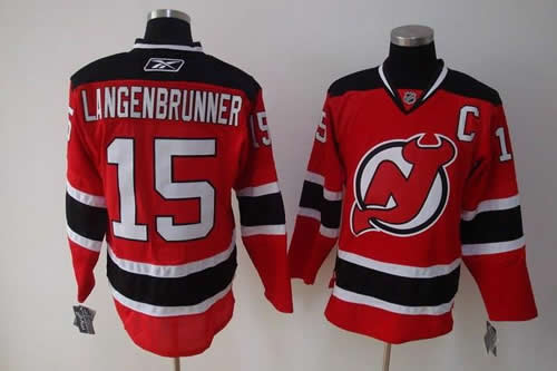 New Jerseys Devils #15 Langenbrunner red Jerseys