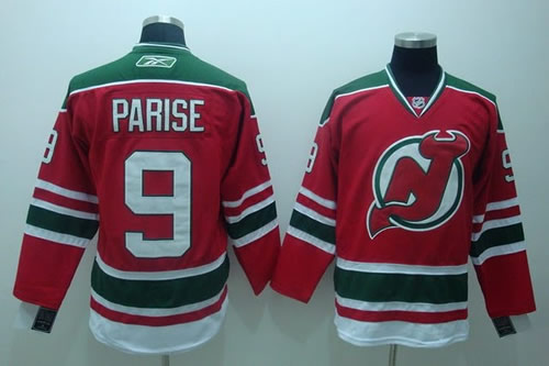 New Jerseys Devils #9 Parise red-green Jerseys