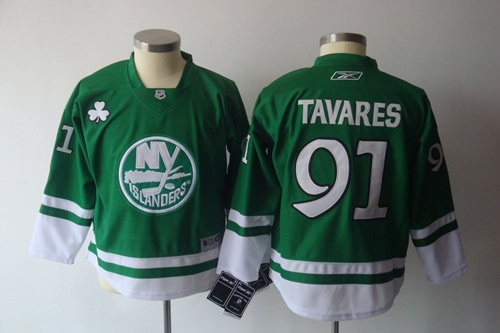 New York Islanders #91 Tavares green Jerseys
