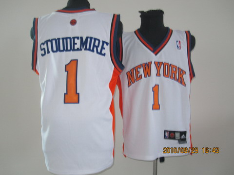 New York Knicks #1 Amar'e Stoudemire white Jerseys