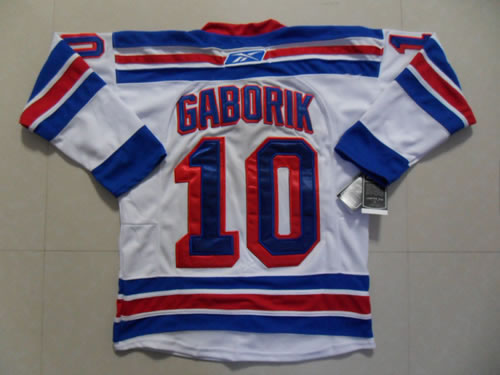 New York Rangers #10 MARIAN GABORIK White New Jerseys