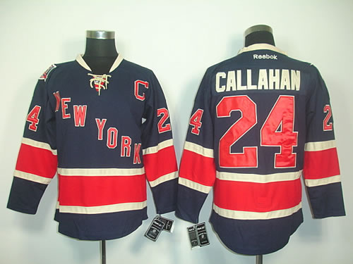 New York Rangers #24 Callahan Dark Blue C Patch Jerseys