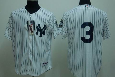 New York Yankees #3 Babe Ruth white Pinstripe Jerseys