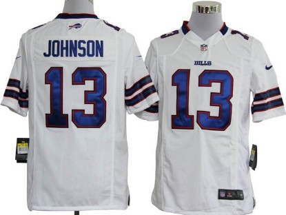 Nike Buffalo Bills #13 Steve Johnson White Game Jerseys