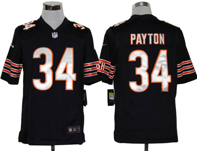 Nike Chicago Bears #34 Walter Payton Game Blue Jerseys