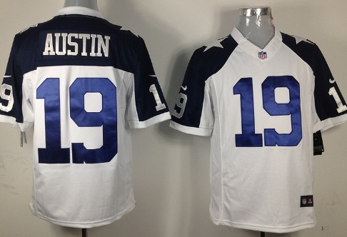 Nike Dallas Cowboys #19 Miles Austin White Thanksgiving Game Jerseys
