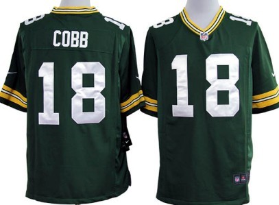 Nike Green Bay Packers #18 Randall Cobb Game Green Jerseys
