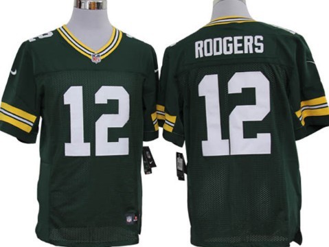 Nike Limited Green Bay Packers #12 Aaron Rodgers Green Jerseys