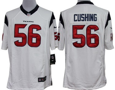Nike Limited Houston Texans #56 Brian Cushing White Jerseys