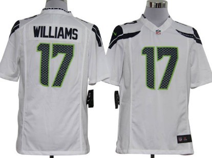 Nike Seattle Seahawks #17 Mike Williams White Game Jerseys
