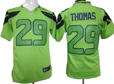 Nike Seattle Seahawks #29 Earl Thomas Green Game Jerseys