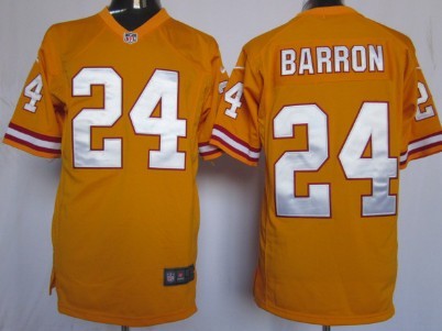 Nike Tampa Bay Buccaneers #24 Mark Barron Orange Game Jerseys