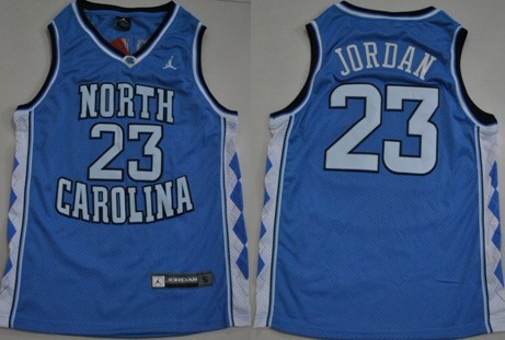 North Carolina Tar Heels #23 Michael Jordan Light Blue Swingman Jerseys