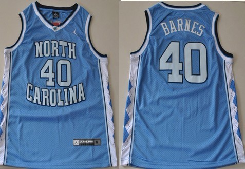 North Carolina Tar Heels #40 Harrison Barnes Light Blue Swingman Jerseys