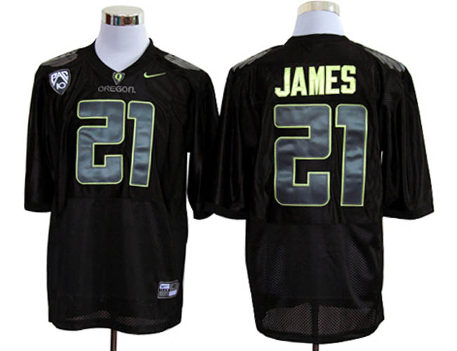 Oregon Ducks #21 LaMichael James Black NCAA Jerseys