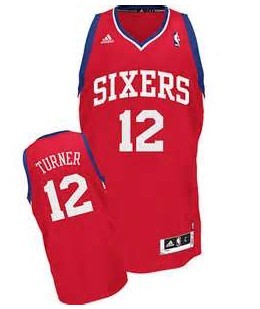 Philadelphia 76ers #12 Evan Turner Red Swingman Jerseys