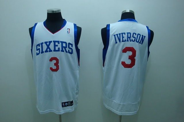 Philadelphia 76ers #3 Iverson white Jerseys