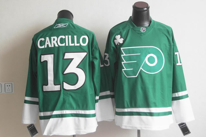 Philadelphia Flyers #13 carcillo Green Jerseys