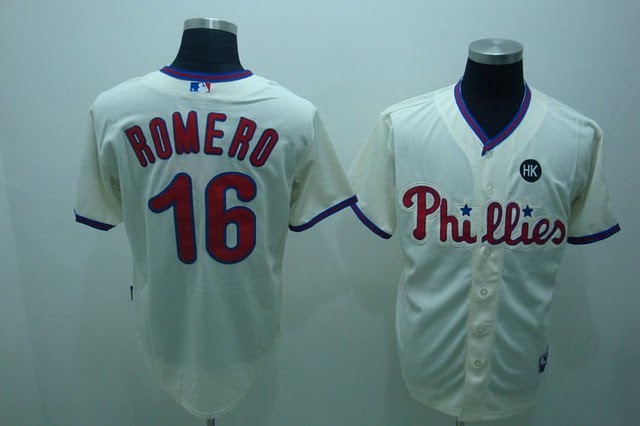 Philadelphia Phillies #16 Romero cream Jerseys