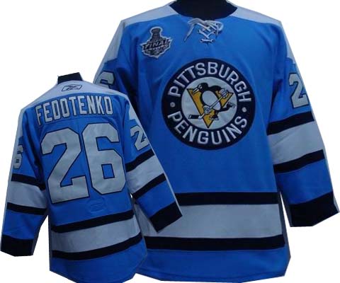 Pittsburgh Penguins #26 FEDOTENKO blue Jerseys